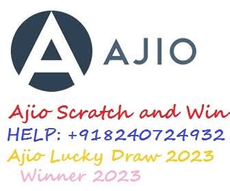 Ajio online shopping lucky draw  Grab Ajio’s 40%, 30% and 15% deals today